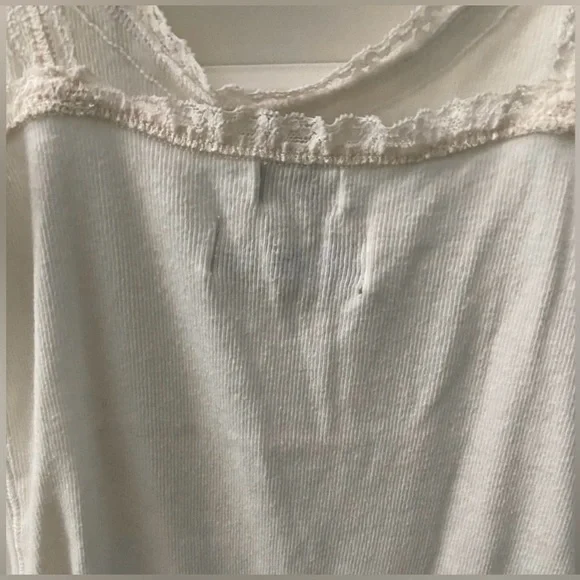 Abercrombie & Fitch Girls Large White Lace Tank Top-Camisole - Picture 5 of 8